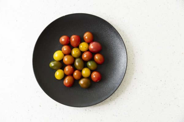 Small tomatoes on a plate