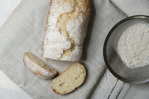 Sliced home made bread