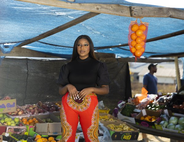 Black woman at the market