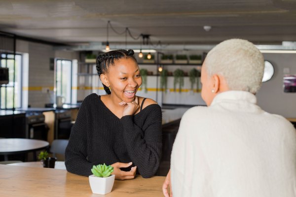 Black women laughing