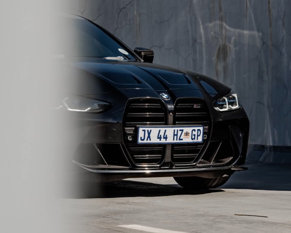 Black BMW M4 front
