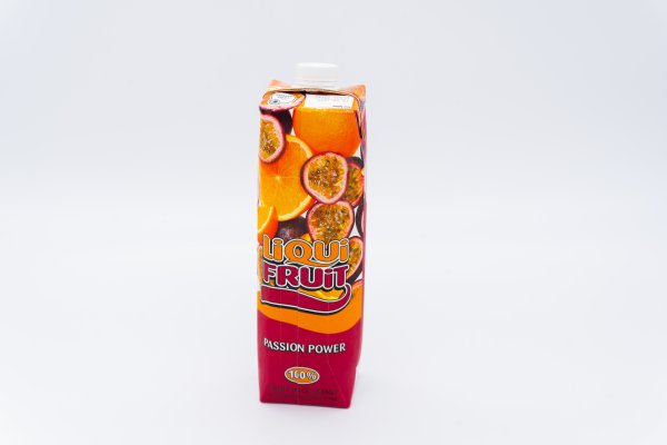 Liqui Fruit passion power juice, 100% juice blend.