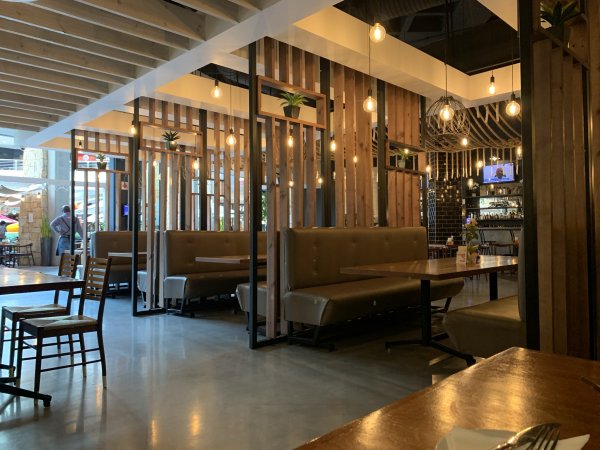 Lovely architecture at a restaurant in Clearwater Mall