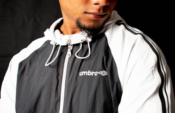 Model wearing sportswear gear