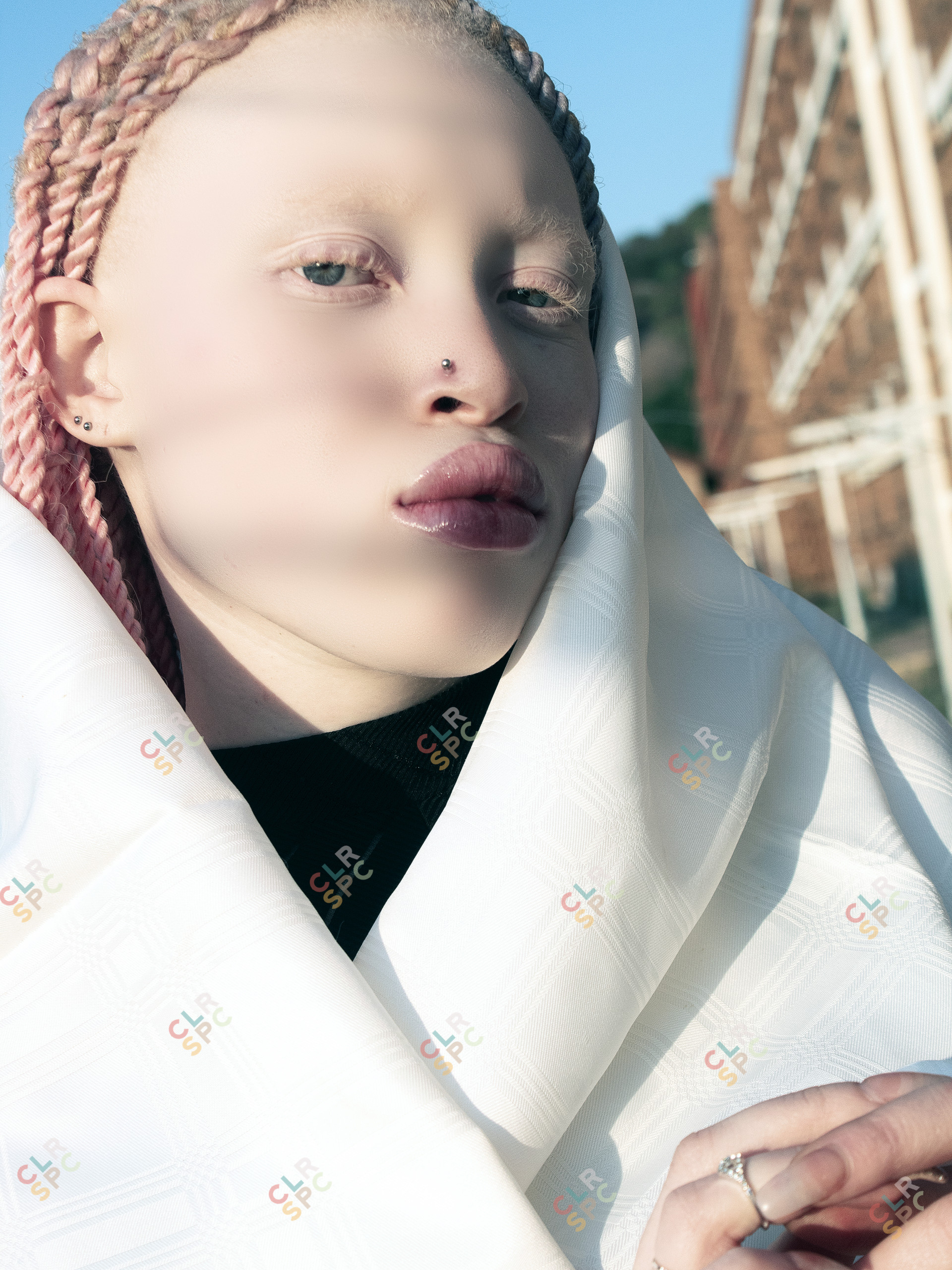 Black women posing in the light