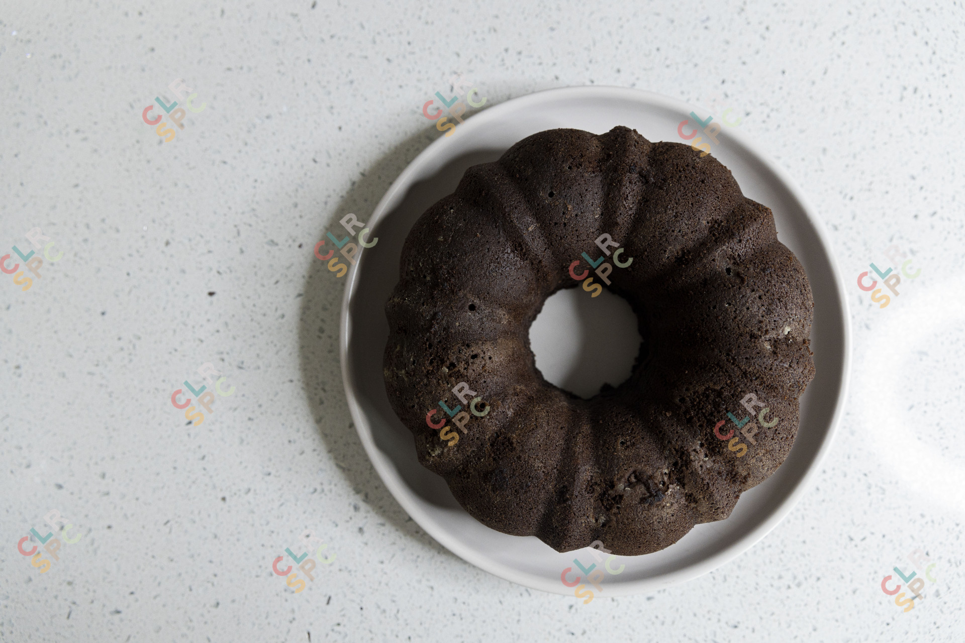 Chocolate cake after the oven