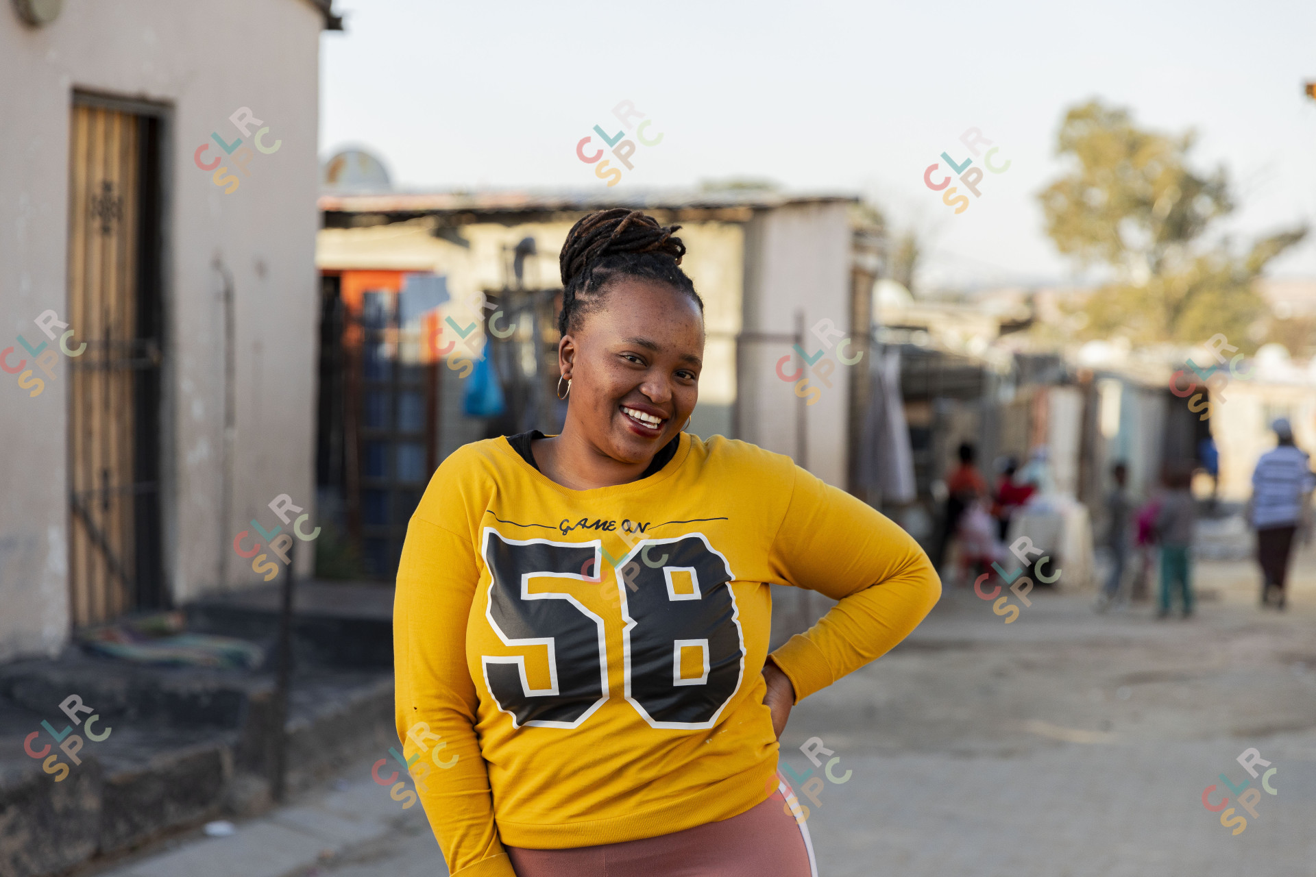Black woman smiling ekasi