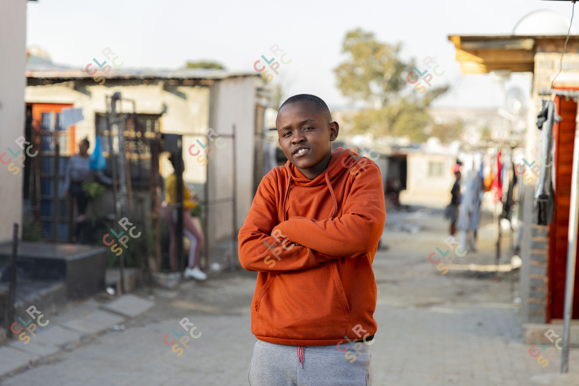 Black boy posing ekasi