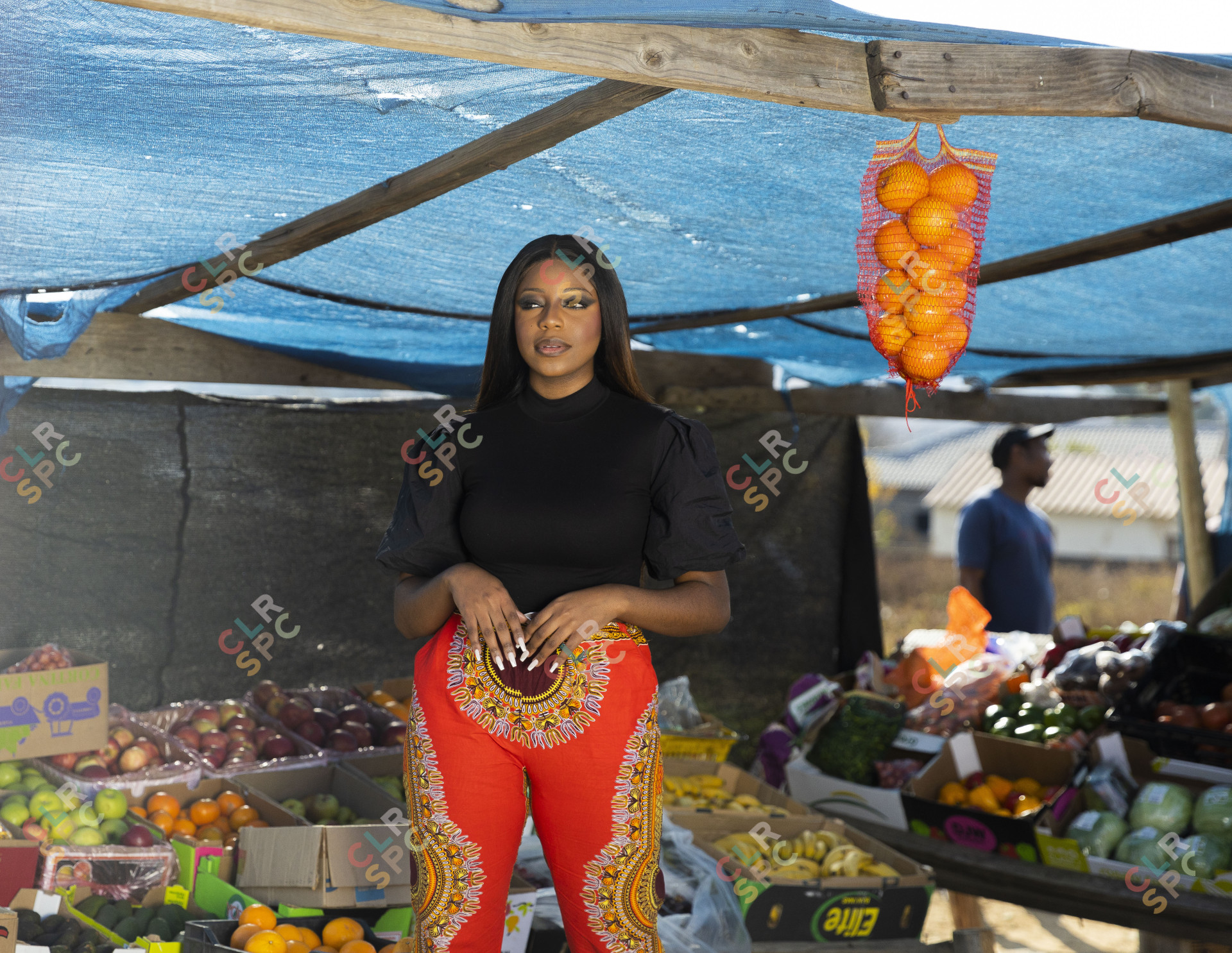 Black woman at the market