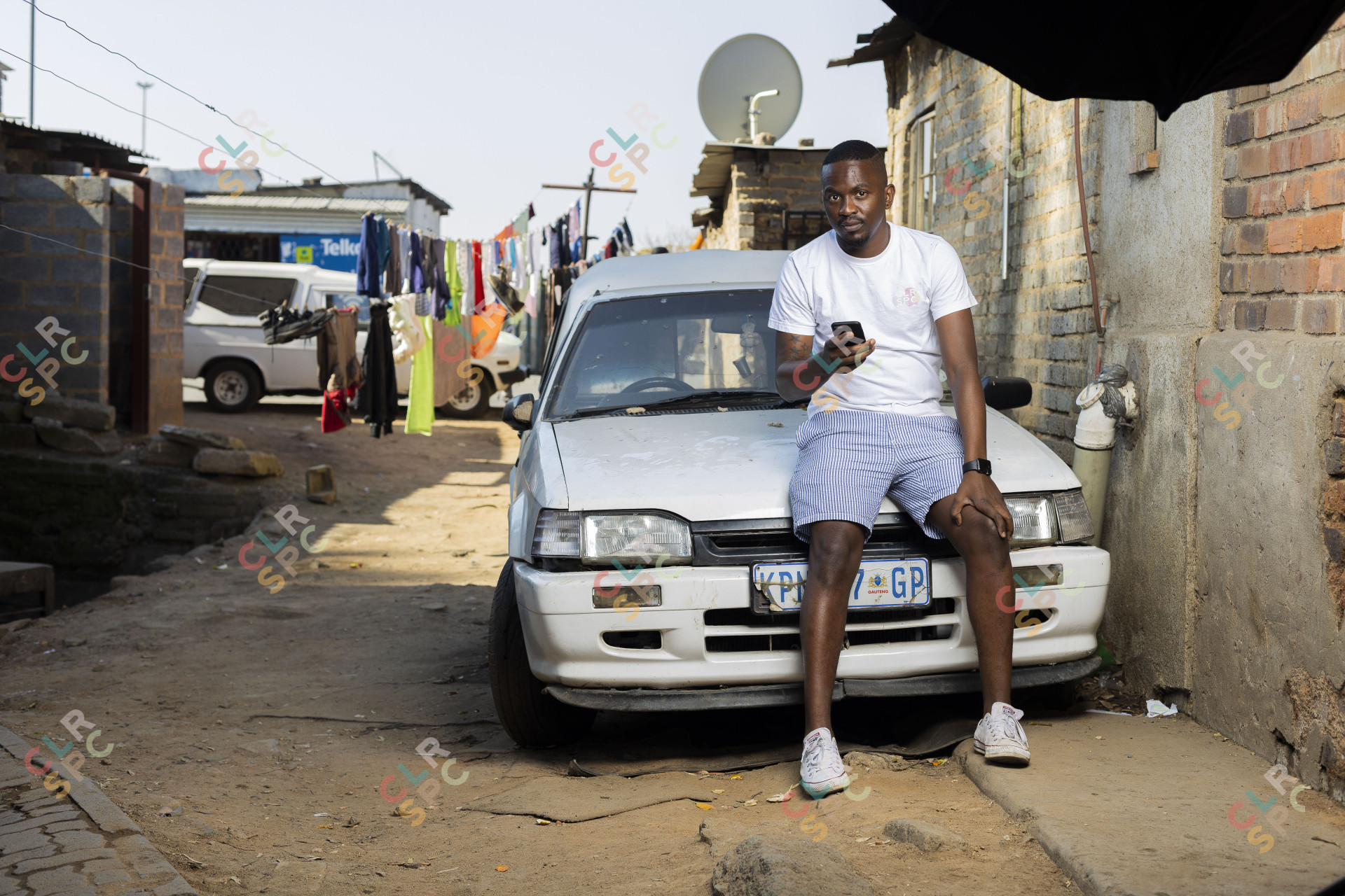 On a smartphone in Alexandra township