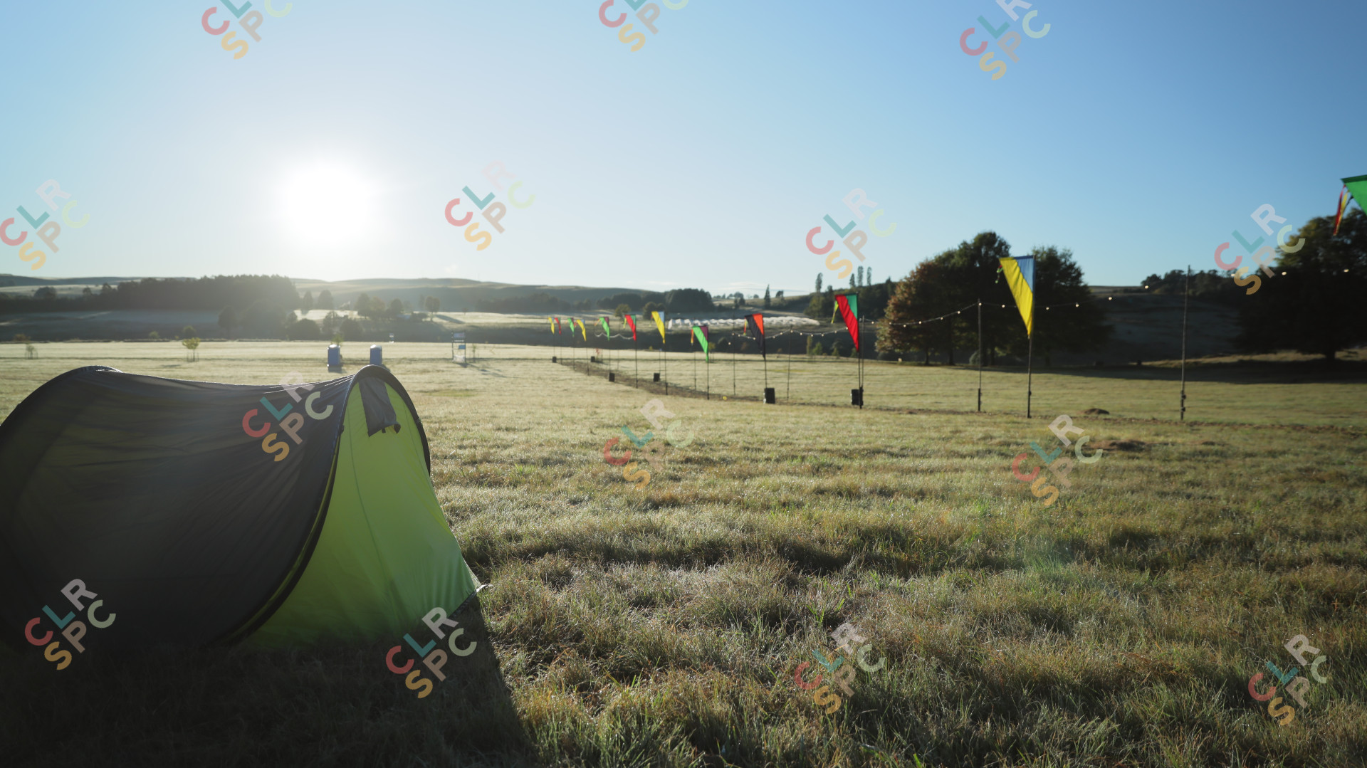 Campsite in the morning