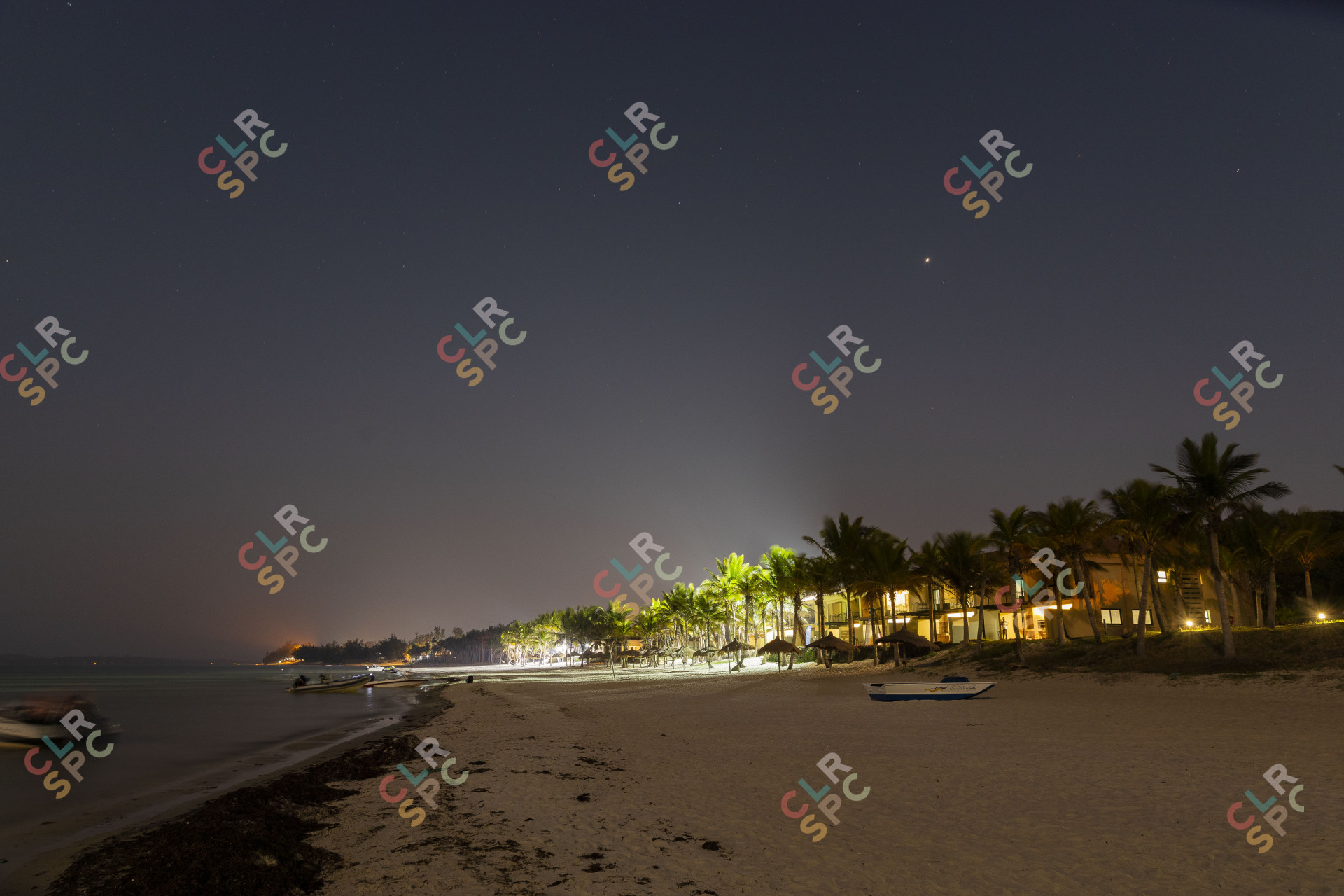 Under the stars on vacation.