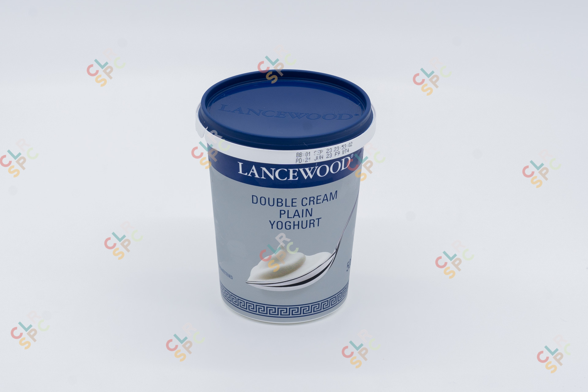 Product of Lancewood double cream plain yoghurt, small.