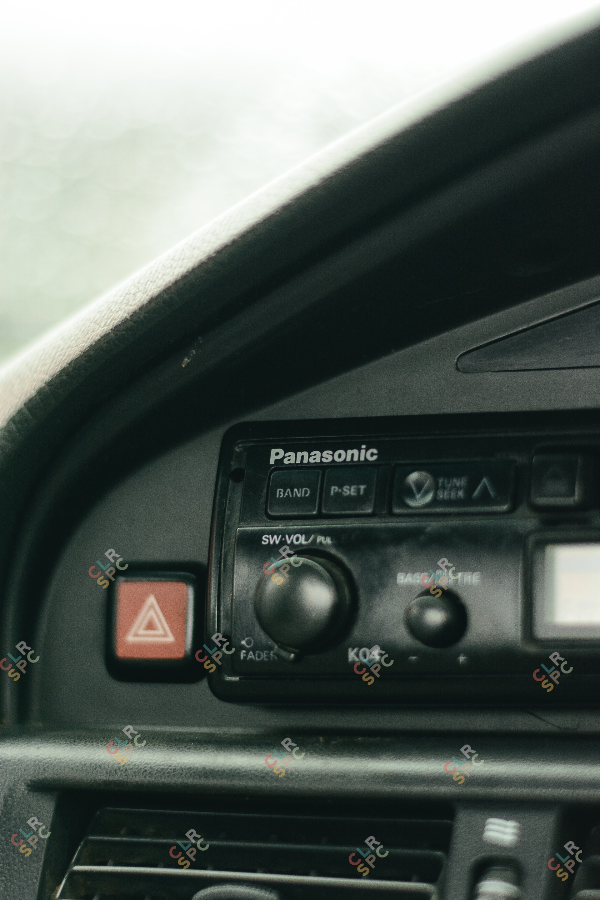 Old school Panasonic radio in the car