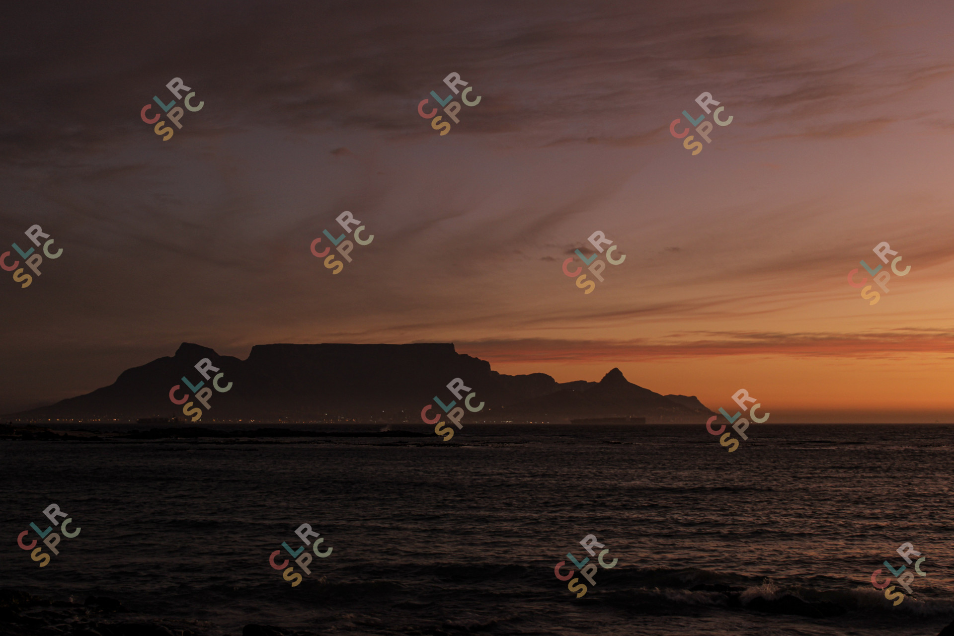 Table Mountain at Sunset - Proudly South African