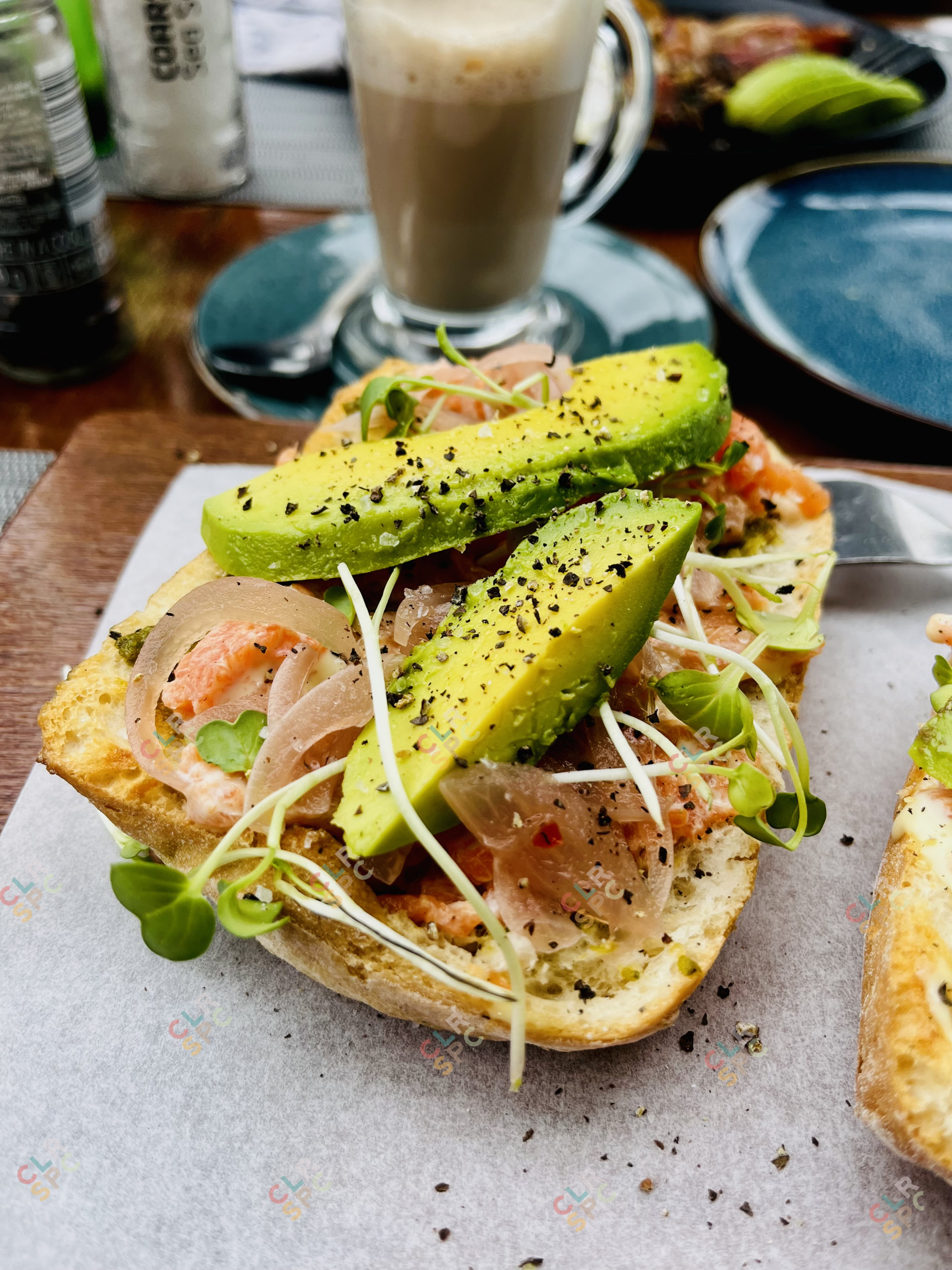 Avocado and salmon toast