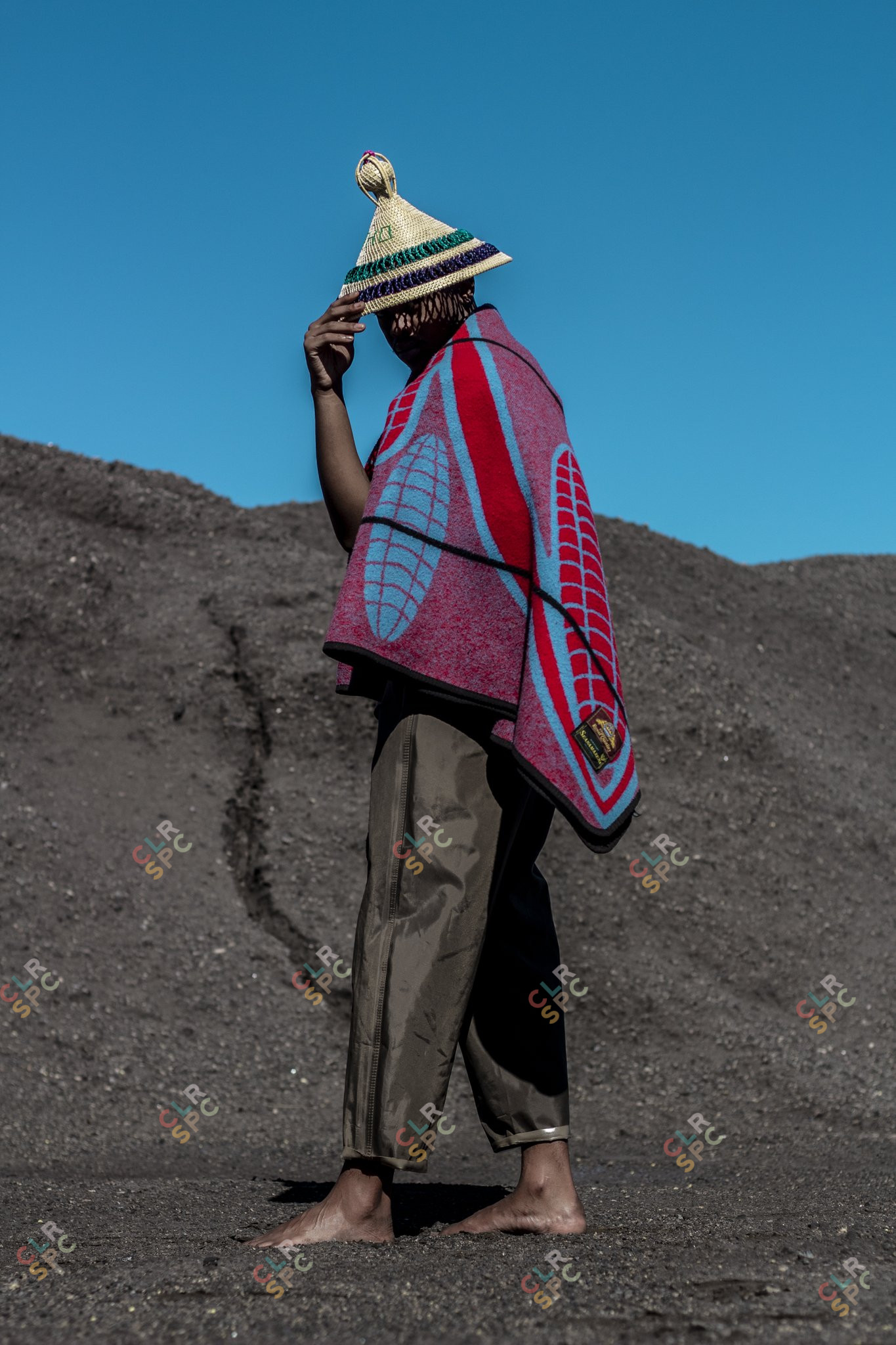 A Sotho man with a blanket