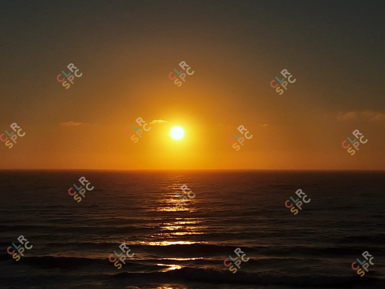 Golden hour just as the sun rises