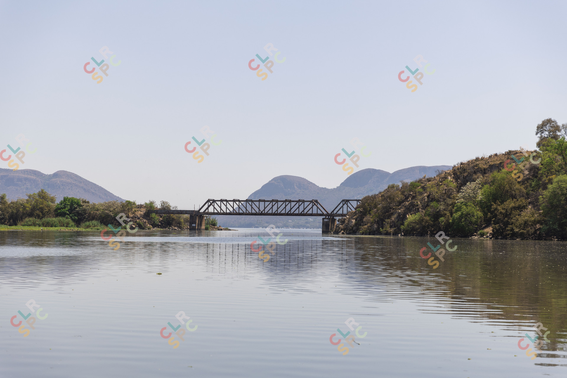 Bridge on top of water in Hartbeespoort Dam