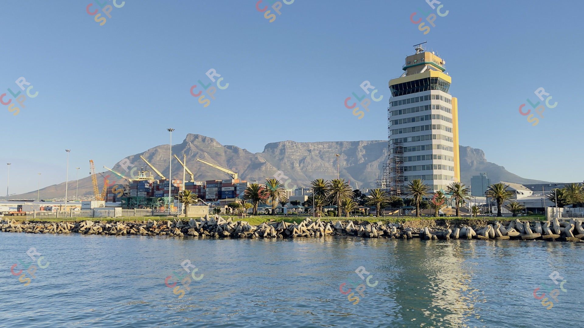 A view of Table Mountain from the sea