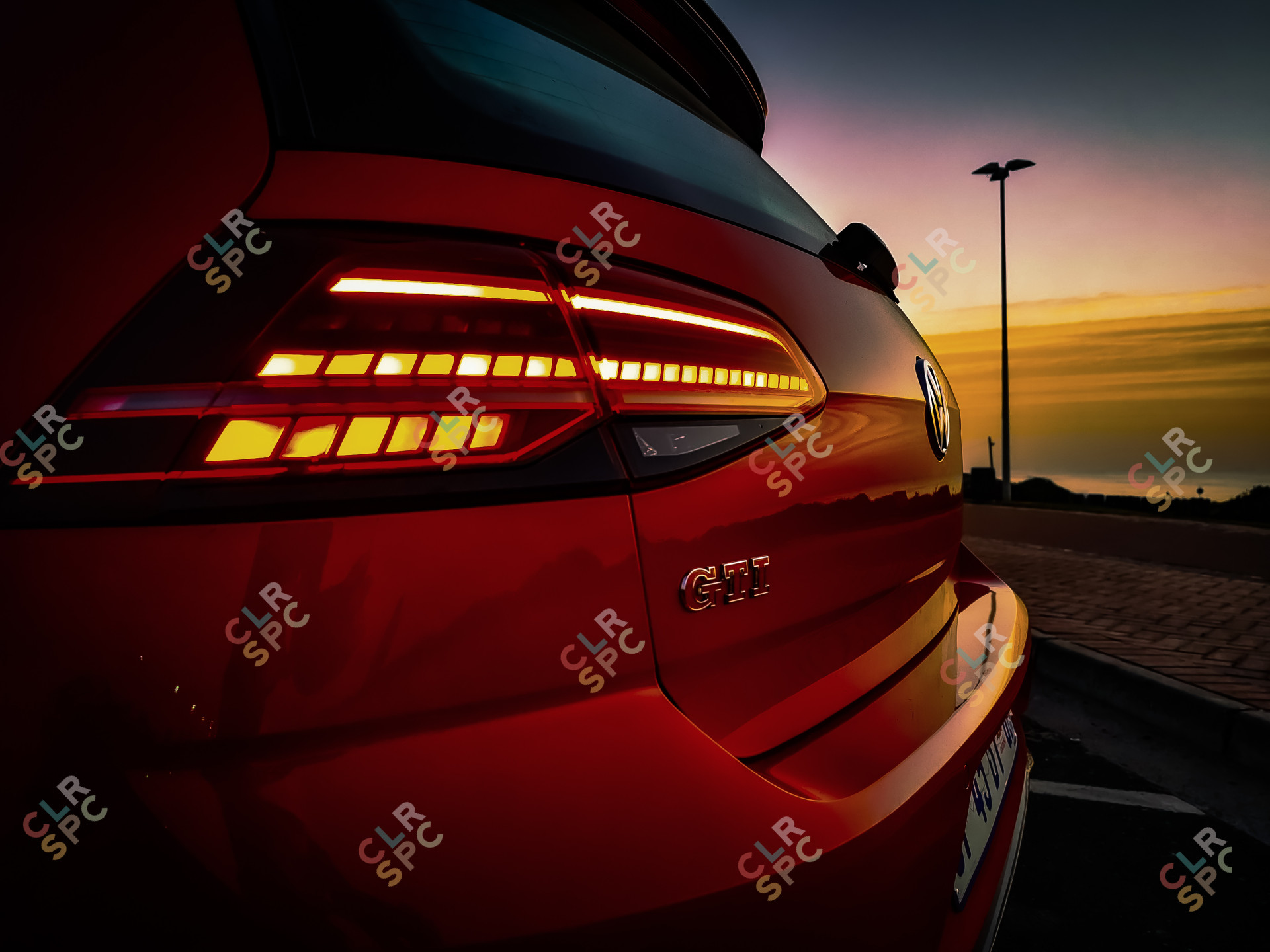 Limited edition VW Golf 7.5 GTI TCR rear light detail