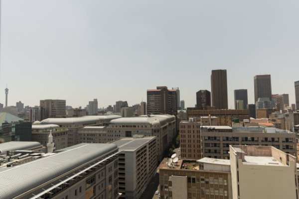 View of Johannesburg city from my window