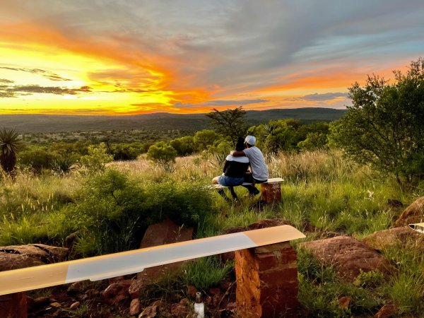 Watching the sun set